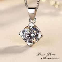 BELLESIORA♡1粒ダイヤモンド♡スライドアジャスターチェーンネックレス