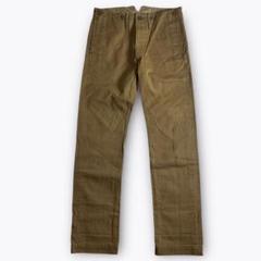 RRL USED加工 シンチバック ストライプ サスペンダーボタン