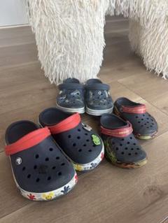 値下げ!3足Crocs キッズ用サンダル C9C13J2