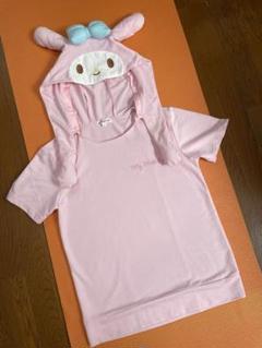 うさ耳 マイメロ マイメロディ 半袖パーカー うさみみ うさぎ フリル サンリオ ☆ 新品！マイメロディ半袖パーカー♪ 真夜中のメロクロ！ Dig