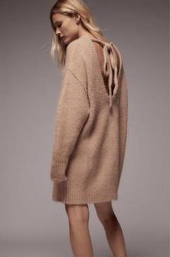 半額 50％OFFの通販 2025年最新】zara リボン ワンピースの人気アイテム ニット トップス