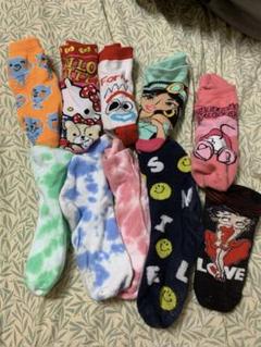 カラフルキャラクター靴下10足セット