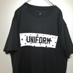uniform experiment STAR BOX LOGO TEE 黒のサムネイル