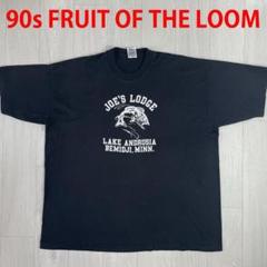90s　USA製　シングルステッチ　フルーツオブザルーム　Tシャツ　魚　XXL