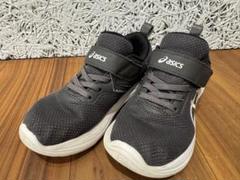 asics 黒 スニーカー ベルクロストラップ