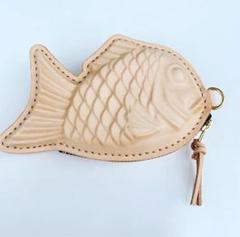 レザー　親子たい焼き型ポーチ　小物入れ　コインケース　財布　エコバッグケース 20-60代 人気ファッションブランド レザー 親子たい焼き型ポーチ