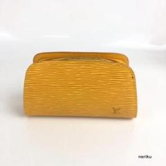 ルイヴィトン　エピ　ドーフィーヌ　レッドポーチ LOUIS VUITTON ルイヴィトン エピ ドーフィーヌ 布袋付 内部劣化