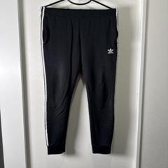 adidas ブラック ジョガーパンツ - メルカリ