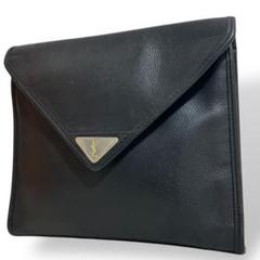 美品　イヴサンローラン クラッチバッグ セカンドバッグ ヴィンテージ 金ロゴ