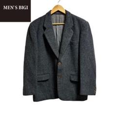 極美品 MEN'S BIGI リネン テーラードジャケット パイピング L 極美品 MEN'S BIGI リネン テーラードジャケット パイピング L