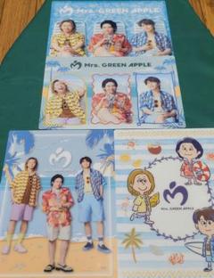 Mrs.GREEN APPLE オリジナルビジュアルシート全4種コンプ【新品】