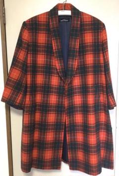 美品✨ トリココムデギャルソン 丸襟 ウール チェック ロングコート 2025年最新】tricot COMME des GARCONS レディース ロングコート