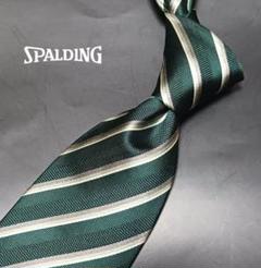 「SPALDING」ネクタイ グリーン