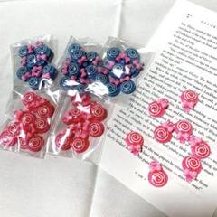 キッズアクセ　キャンディ　カボション　ブルー　ピンク　おまとめ