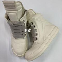 rick owens ジオバスケット ジャンボレース ジャンボレースジオバスケットレザーハイカットスニーカー