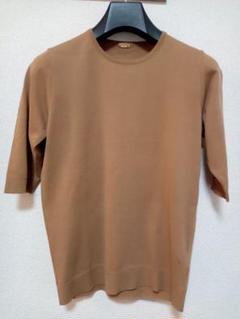 良品 17aw MUSE de Deuxieme Classe ミューズドゥドゥーズィーエムクラス MILLENNIM Vネックプルオーバー ニット カットソー キャメル レディース 古着 中古 MUSE de Deuxieme Classe 良品 17aw ミューズドゥドゥーズィー