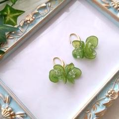 ハンドメイドピアス　紫陽花ピアス　秋紫陽花　あじさい