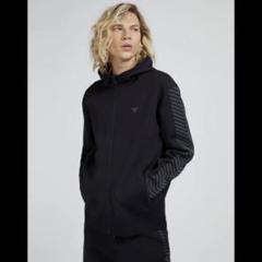 guess パーカー　トップス　長袖　フーディー　ブラック　メンズ　ゲス