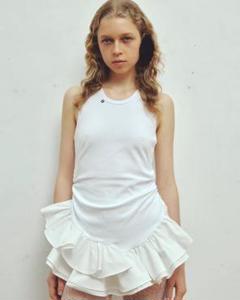 bibiy IRIS RUFFLE TOP ブラック bibiy IRIS RUFFLE TOP ブラック