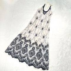 ダイアグラム グレースコンチネンタル ロングワンピース 36 刺繍 サマードレス
