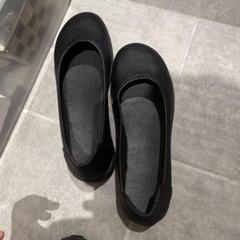 ブラックフラットシューズ 40