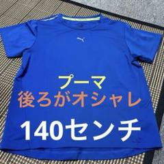 PUMA 青 ドライ素材 Tシャツ
