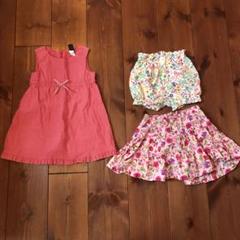 ⑥ 80 ベビーギャップ 3点セット ワンピース ショートパンツ スカート