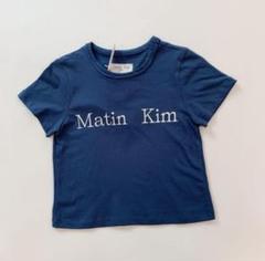 【まとめ買い割引】Matin Kim ブラック Tシャツ サイズF Matin Kim マーティンキム Tシャツ 刺繍ロゴ レディース
