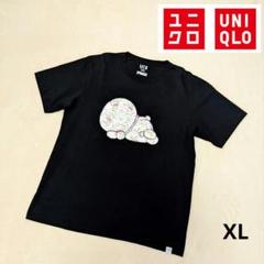 ユニクロ　ドラえもんTシャツ ブラック　XL