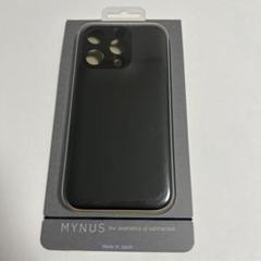 MYNUS iPhone 15 Pro スマホケース　ラバーブラック