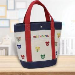 新品】ミキハウス / クマ刺繍 /ミニトートバッグ - メルカリ