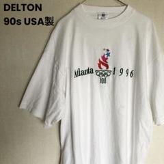 90s USA製 DELTON アトランタオリンピック 1996 刺繍ロゴT