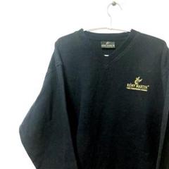 REMY MARTIN ブラック　Vネック 刺繍 メンズ　古着　XL トレーナー
