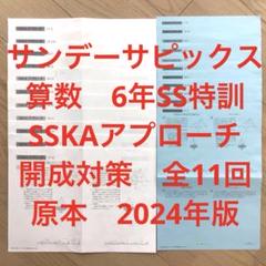 【新作入荷!!】 6年 サンデーサピックス 算数 アプローチ編 開成対策 SS特訓 語学・辞書・学習参考書