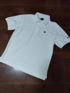 美品　Champion　チャンピョン　半袖ポロシャツ　白