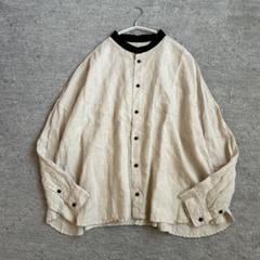 【限定SALE】 美品 motomi.m モトミエム リネンノーカラーブラウス 2025年最新】motomi.m ブラウスの人気アイテム - メルカリ