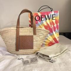 ロエベ LOEWE バスケットバッグ カゴバッグ かごバッグ ミディアム