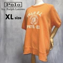 Ralph Lauren ラルフローレン 半袖 スウェット XL オレンジ