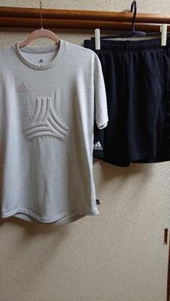 adidas グレー Tシャツ ショートパンツ セット
