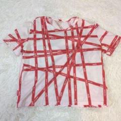 エルメス Tシャツ マルジェラ期 ボルデュック クロップド リボン柄 SM エルメス Tシャツ マルジェラ期 ボルデュック クロップド リボン