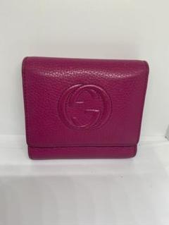 値下げ！GUCCI グッチ ソーホー 三つ折り財布 351485 GG GUCCI グッチ ソーホー 三つ折財布 351485 オレンジ レザー