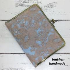 ミナペルホネン⚮̈funファン♦︎がま口 ミニバック風持ち手付♪お財布 ポーチ ミナペルホネン⚮̈funファン♦︎がま口 ミニバック風持ち手付