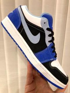 NIKE AIR JORDAN 1 LOW "WHITE/BLACK/BLUE"