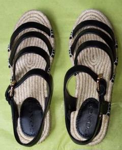 【美品】COACH 22.5 エスパドリーユ サンダル サイズ5 /22.5cm