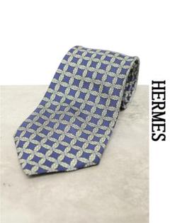 Y105/美品 フランス製 HERMES 7092OA ネクタイ 幅8cm