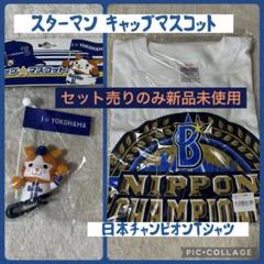 DeNAベイスターズ キャップマスコット＆2024チャンピオンTシャツのセット DeNAベイスターズ キャップマスコット＆2024チャンピオンTシャツ
