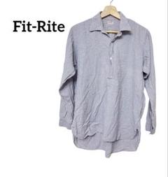 Fit-Rite ストライプ 長袖シャツ トップス　レディース　メンズ　冷房対策