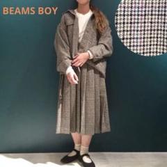 美品】BEAMS BOY ウール ガングラフ ジャケット ベージュ - メルカリ