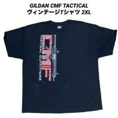 ●古着 GILDAN CMF TACTICALミリタリーヴィンテージTシャツ 黒