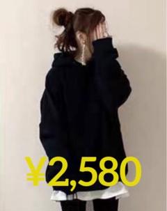 【新品】レディース バックプリント ♡ パーカートレーナー ♡のサムネイル